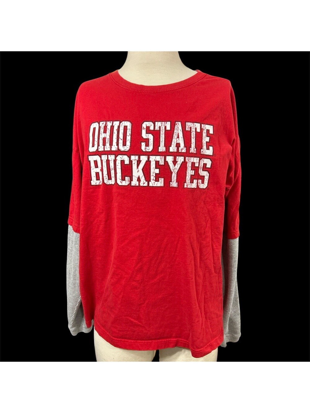NCAA OHIO STATES BUCKEYES Men’s Red 2XL Long sleeves